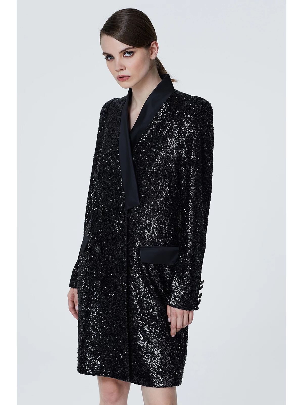 SALAB sequined blaser-dress