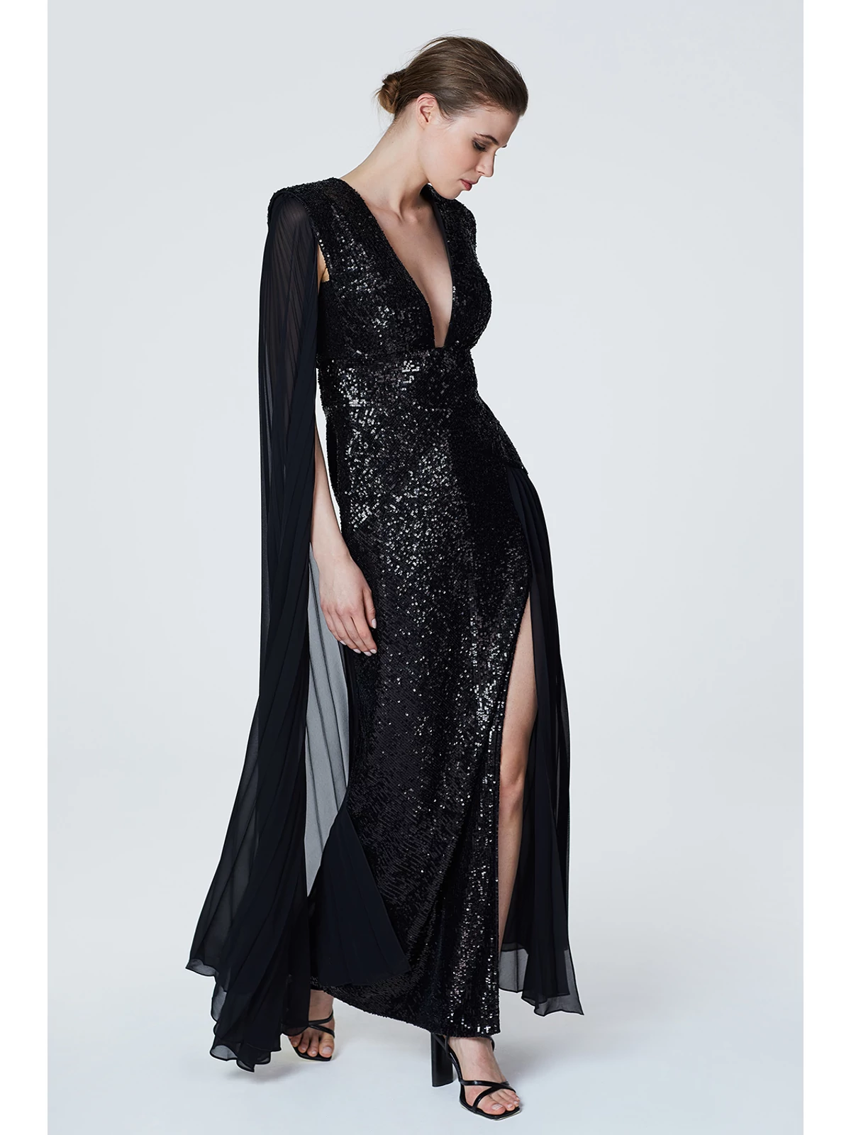 SHABA sequined evening dress