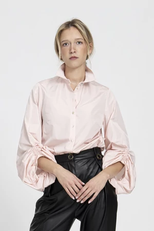 Carmin taffeta shirt – blush