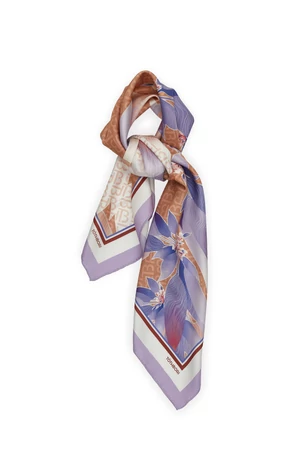 MAROSA silk scarf - 90*90 - lilac