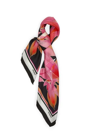 MAROSA silk scarf - 90*90 - black