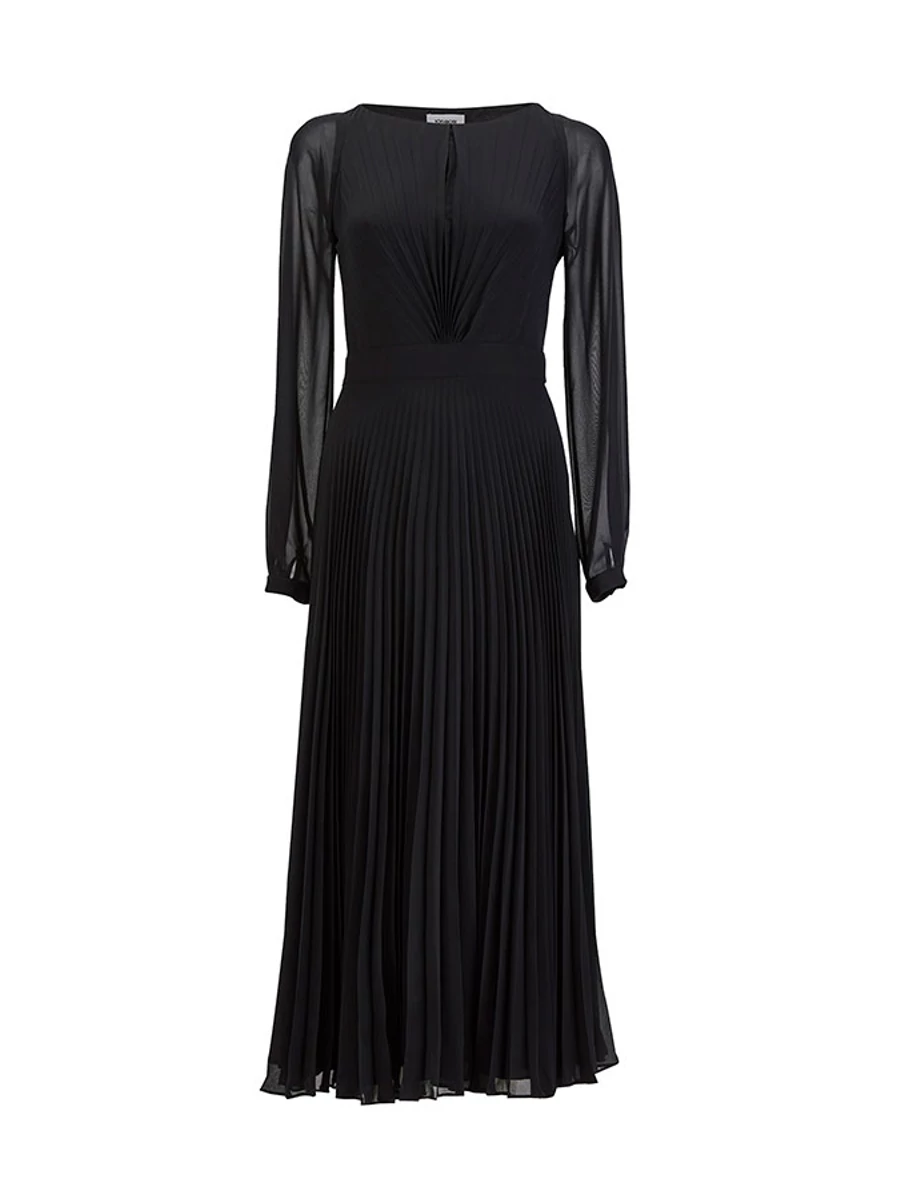 TANGER Round neck midi dress